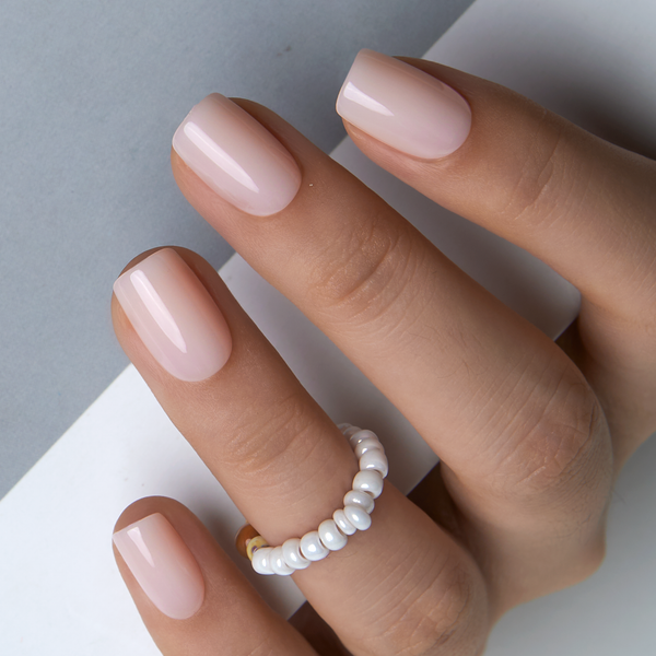 Classic Nude Glow — Ultra-Sheer Jelly Nails