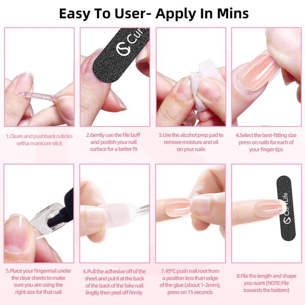 15 Sizes-30 Pcs Acrylic Press on nails X0046ZVDHF GG