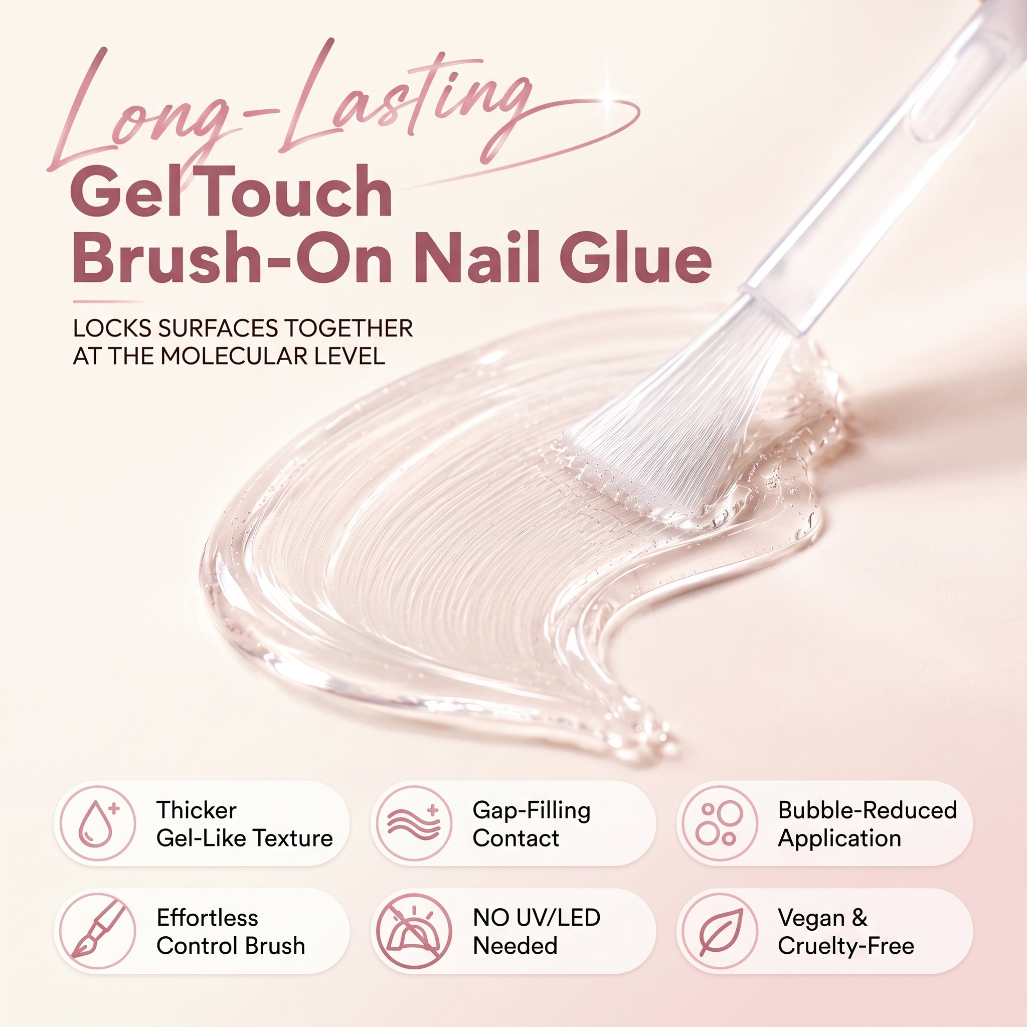 Gel Touch Brush-On Nail Glue