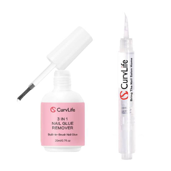 Curvlife Click & Remove Pen für multifunktionalen 5 ml Press-on-Nagelkleber
