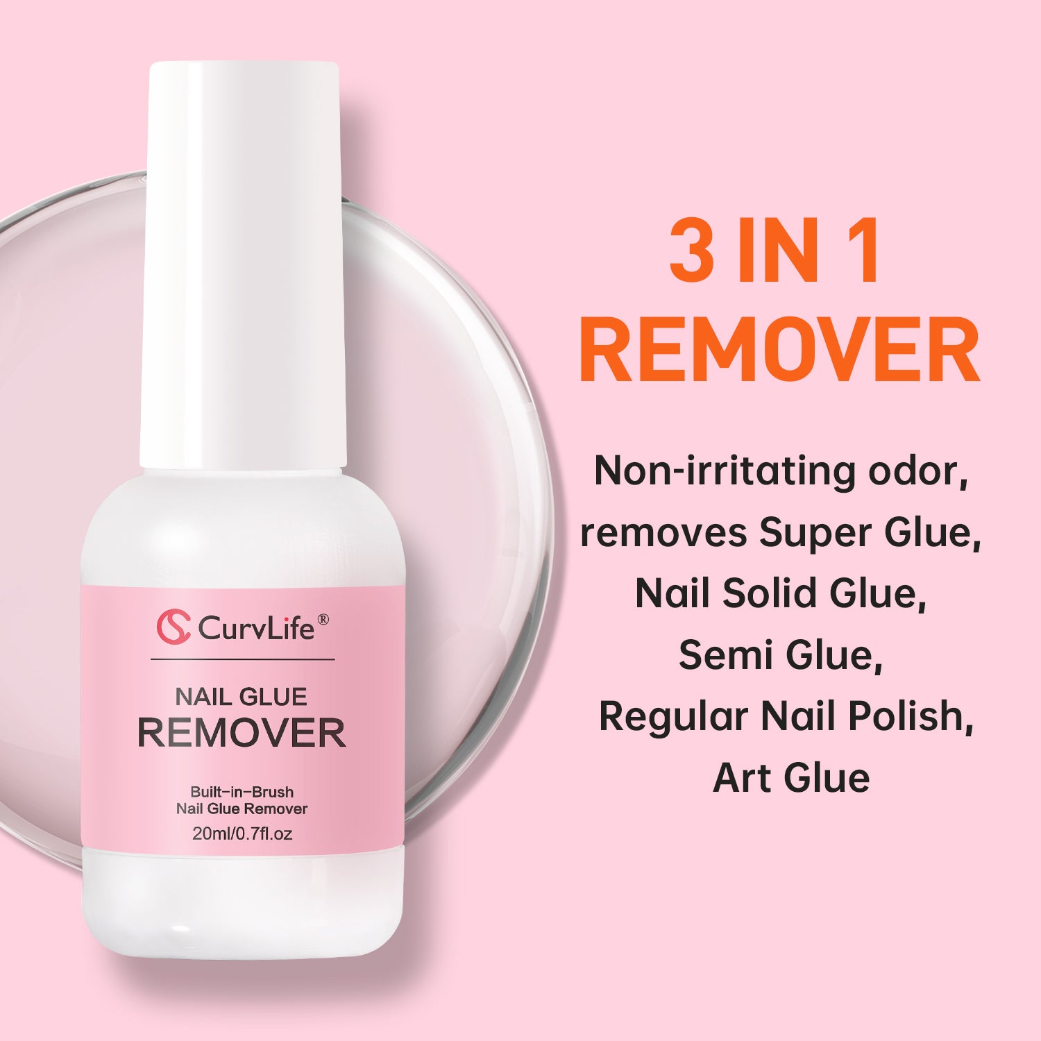 Nail Glue Remover and Remove Press on Nails Glue