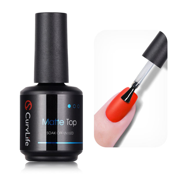 15 ml No Wipe Matte Top Coat Gel
