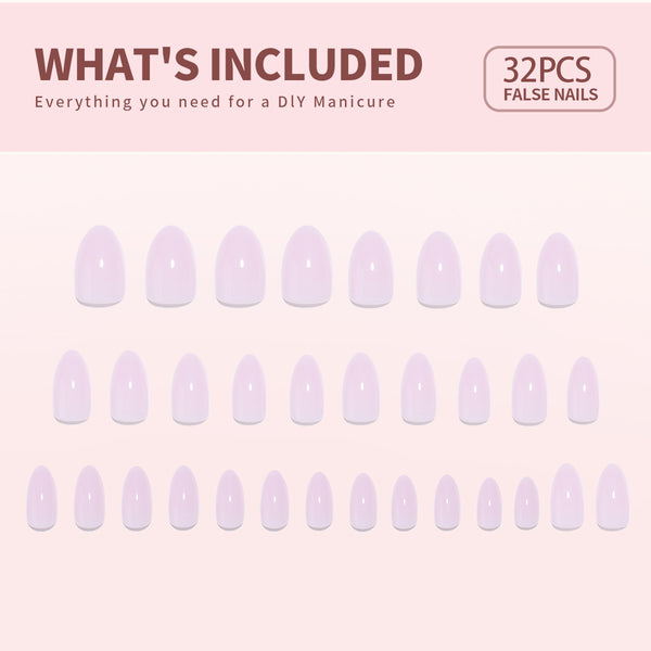 15 Größen - 30 Stück Acryl-Press-On-Nägel A354