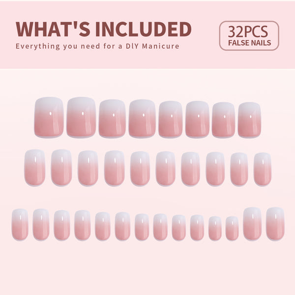 Gel Press On Nails 16 Sizes-32 Pcs Kit X0045FBENJ