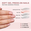 Gel Press On Nails 16 Sizes-32 Pcs Kit A445