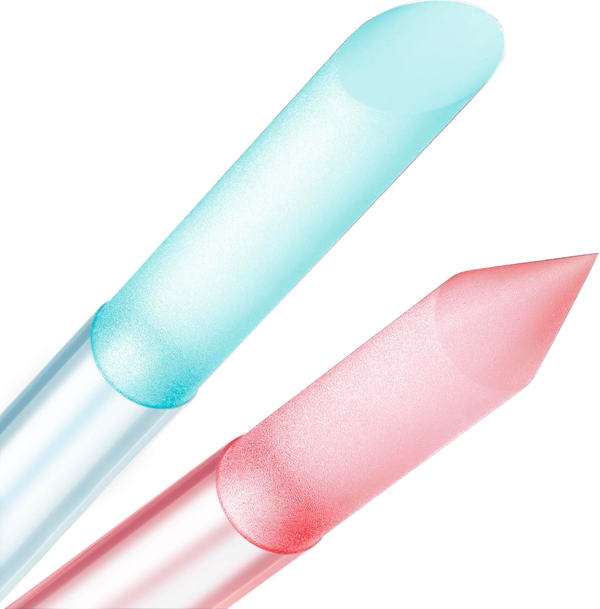 Glass Cuticle Pusher - Dual Ended Manicure Stick