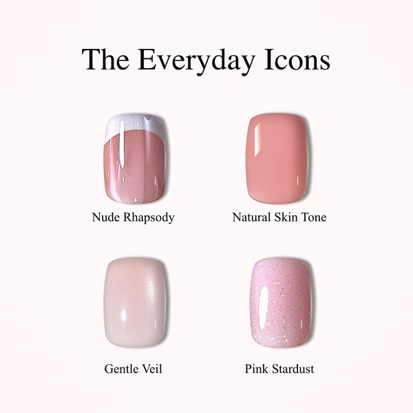 Blushing Garden Collection-Short Squoval