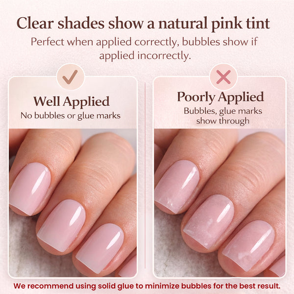 Classic Nude Glow — Ultra-Sheer Jelly Nails