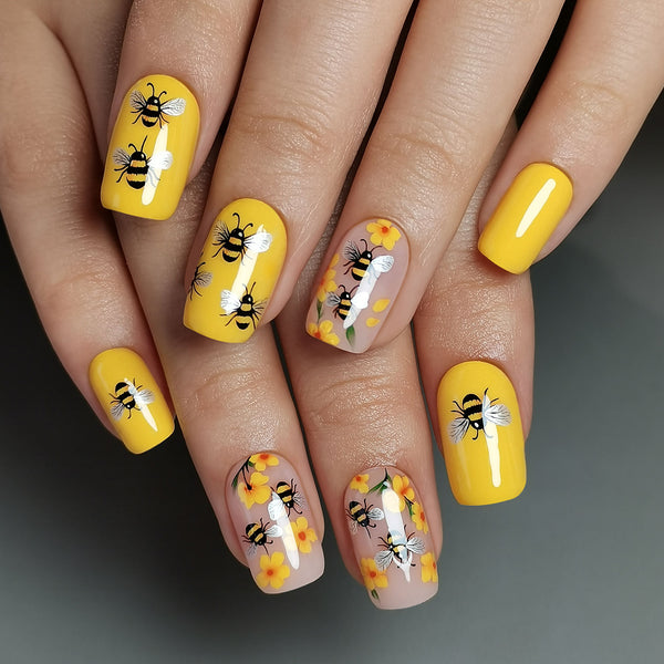 Gel Press On Nails 16 Sizes-32 Pcs Kit X004LBNHAP