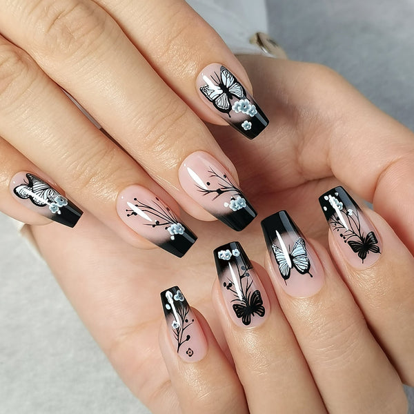 Gel Press On Nails 16 Sizes-32 Pcs Kit X004SWIREX