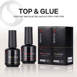 15ml No Wipe Gel Top Coat and Base Coat