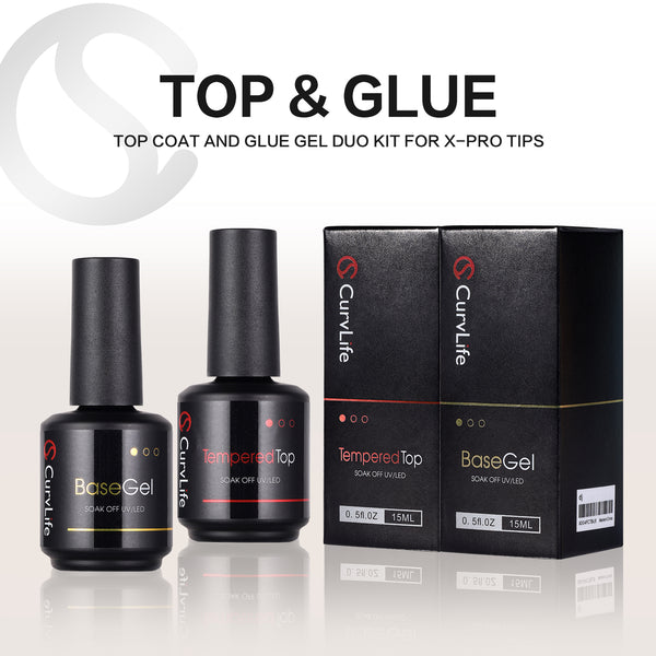 15 ml No Wipe Gel-Überlack und Basislack