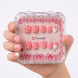 Kids Strawberry Sprinkle - Squoval