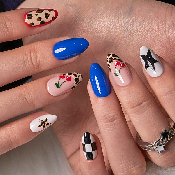 15 Größen - 30 Stück Acryl-Press-On-Nägel XNFS215