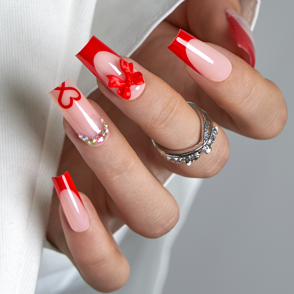 24 Stück/Set Press-On-Nägel CZ462-B7