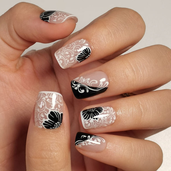 Gel-Press-On-Nägel, 16 Größen, 32-teiliges Set, CUJ24120201