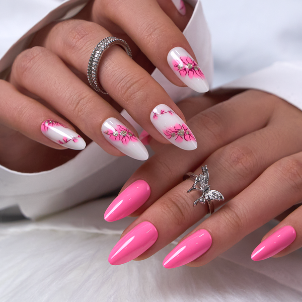 15 Größen - 30 Stück Acryl-Press-On-Nägel A449-1