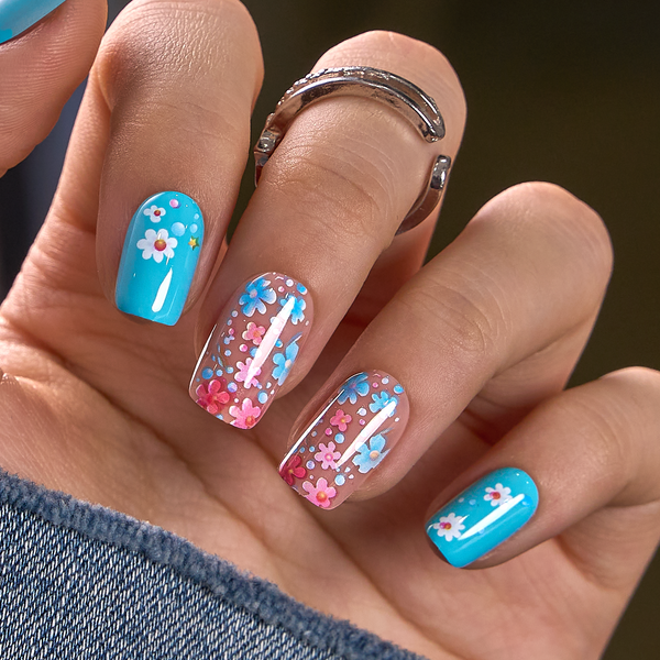 24 Stück/Set Press-On-Nägel CZ462-B7