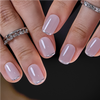 Nude Pink with Silver Trim
