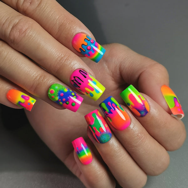 Gel-Press-On-Nägel, 16 Größen, 32-teiliges Set, X004LBOO2Z