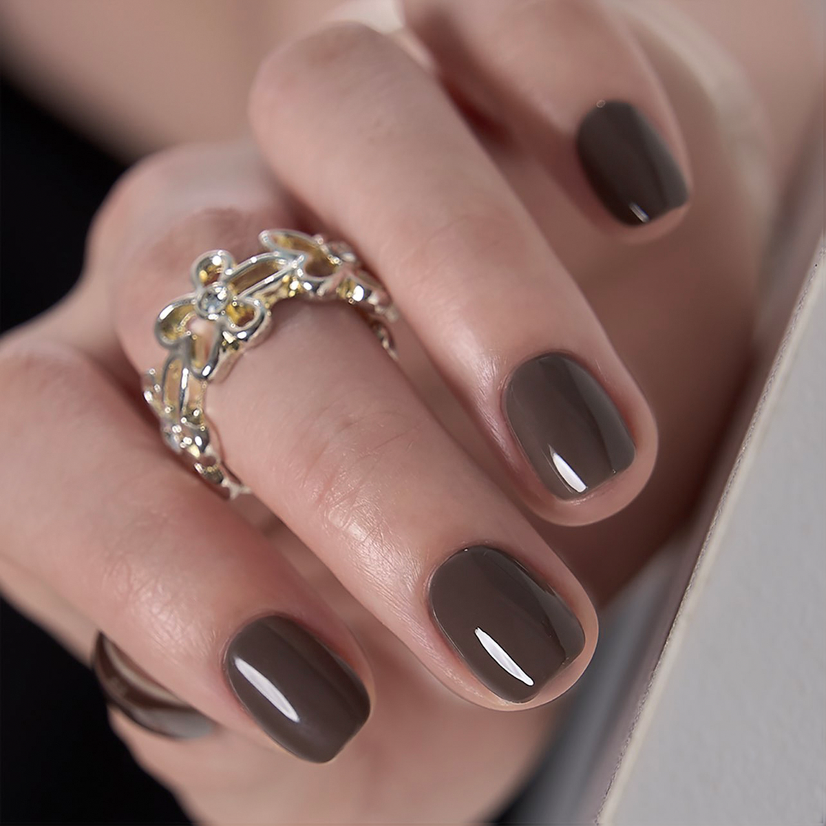 Umber Satin - RS Squoval