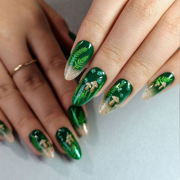 Gel-Press-On-Nägel, 16 Größen, 32-teiliges Set, X004LBN44T