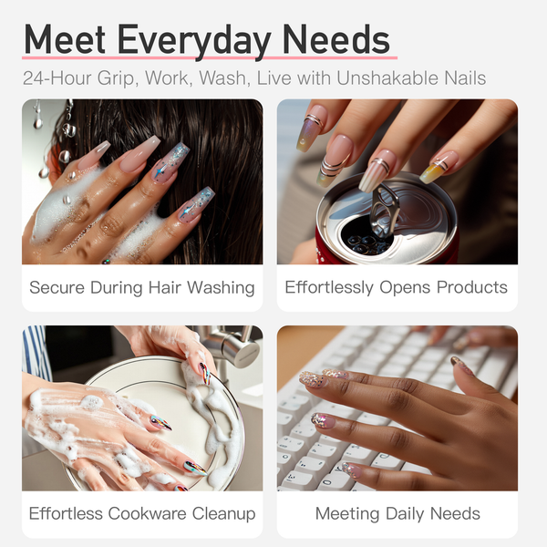 Halbfester Kleber. Neues Upgrade. Superstark. Schnelltrocknend. Mit Entferner-Set.