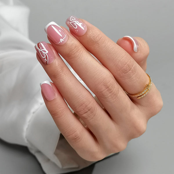 24 Stück/Set Press-On-Nägel YS391