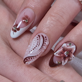 Designer's Pick | Burgundy Blossom - M Almond