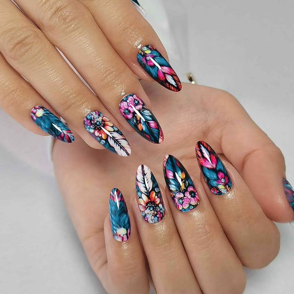 Gel-Press-On-Nägel, 16 Größen, 32-teiliges Set, X004LPXOLN