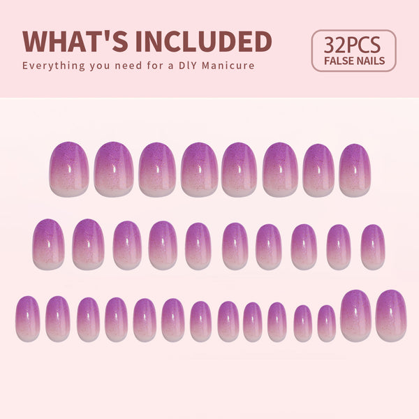 Gel Press On Nails 16 Sizes-32 Pcs KitX004Q1OSZX