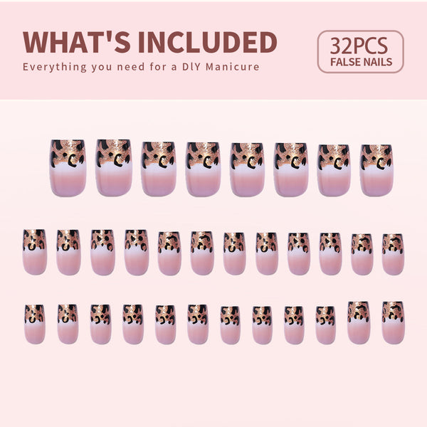 Wöchentliche Angebote Gel Press On Nails 16 Größen - 32-teiliges Set X004LQHGUR