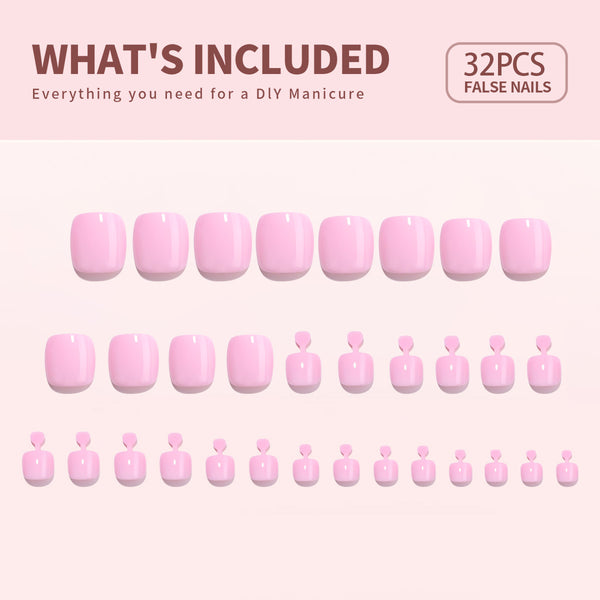 Gel Press On Nails 16 Sizes-32 Pcs Kit X004PS4TPB