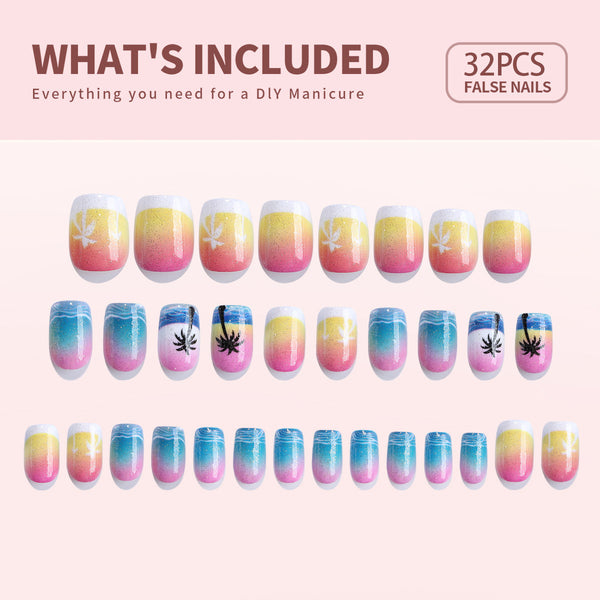 weekly deals Gel Press On Nails 16 Sizes-32 Pcs Kit X004O3C409