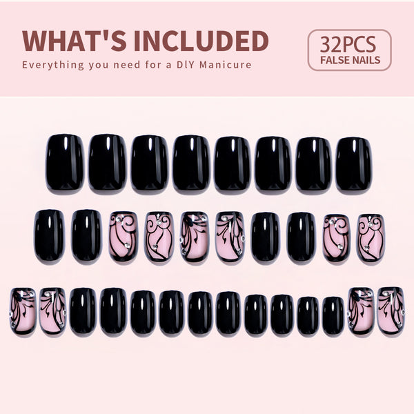 24 Stück/Set Aufdrücknägel DZ384-B7