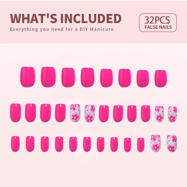 Wöchentliche Angebote Gel Press On Nails 16 Größen - 32-teiliges Set X004MHZYKJ