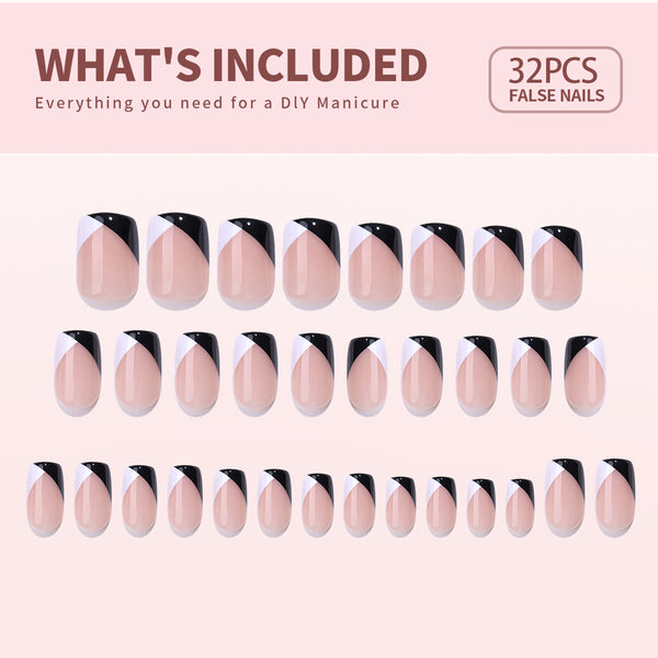 Gel Press On Nails 16 Sizes-32 Pcs Kit X004W9W7MF