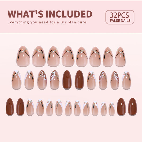 Gel Press On Nails 16 Sizes-32 Pcs Kit X004Q1LDQZ