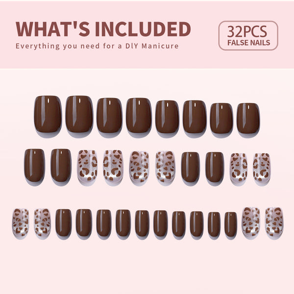 24 Stück/Set Press-On-Nägel YS391