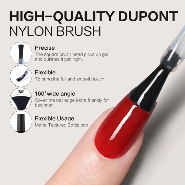 15 ml No Wipe Gel-Überlack und Basislack