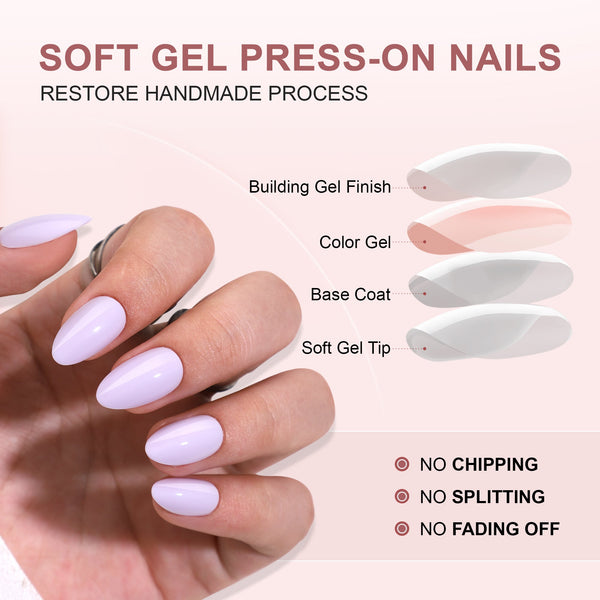 Gel Press On Nails 16 Sizes-32 Pcs Kit G067 MH-3