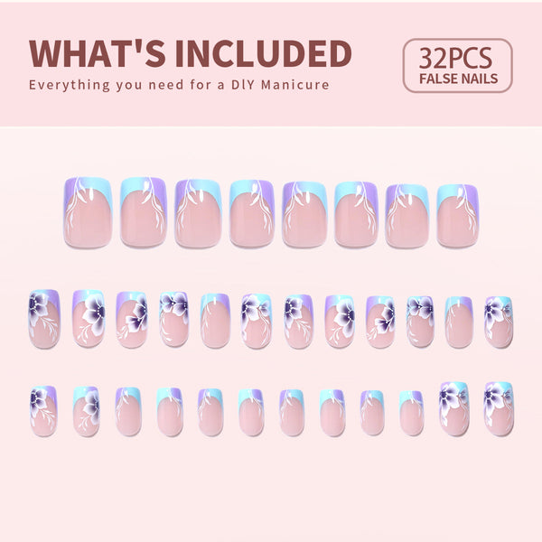 Gel Press On Nails 16 Sizes-32 Pcs Kit X0047WUCR9