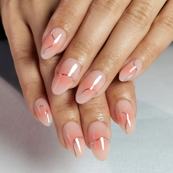 15 Größen - 30 Stück Acryl-Press-On-Nägel XN3DPH027