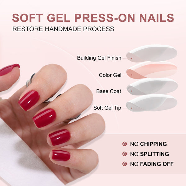 15 Sizes-30 Pcs Acrylic Press On Nails X004NG4O5P