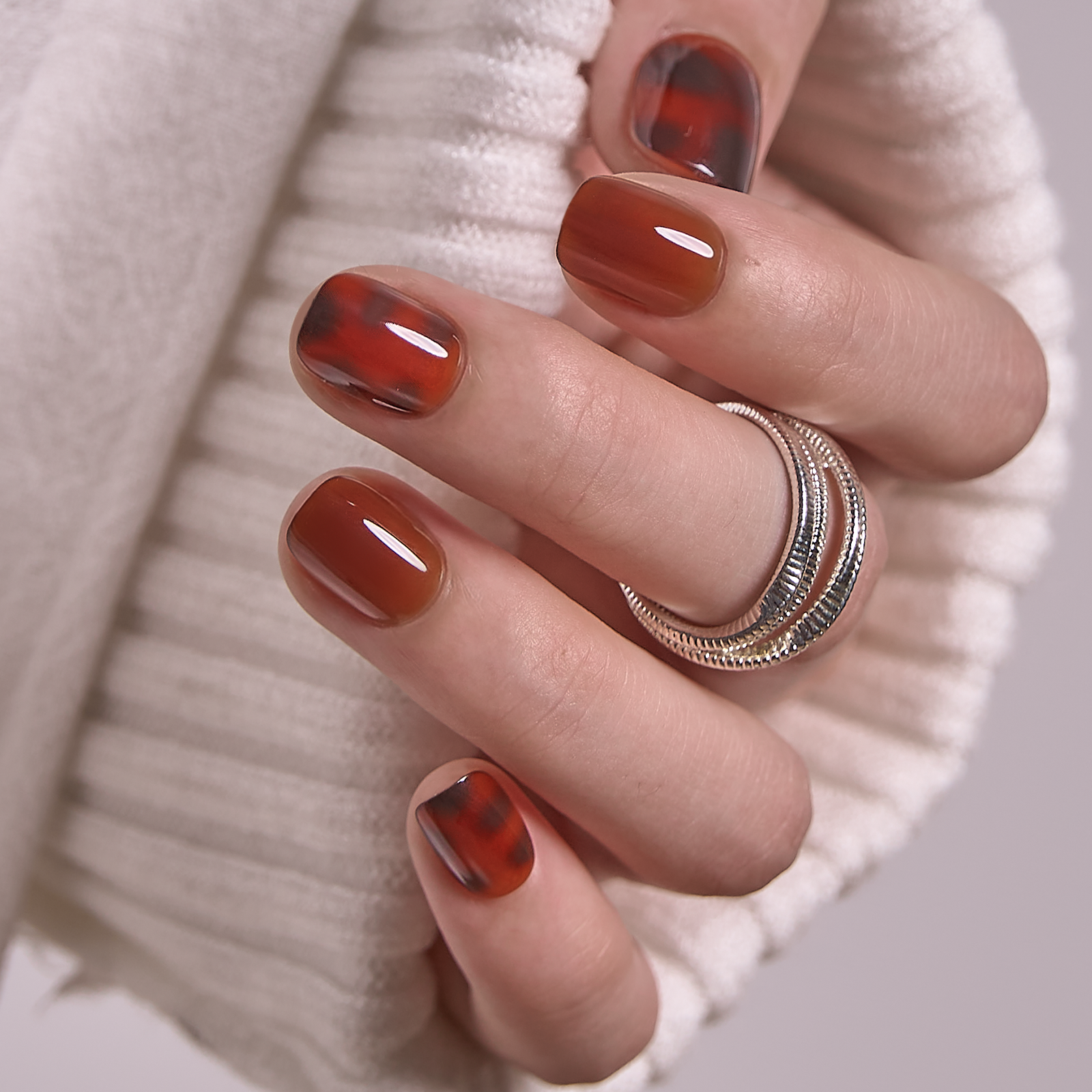 Jelly Glaze - Mocha Leopard - RS Squoval