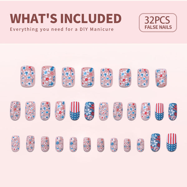 Sale Gel Press On Nails 16 Sizes-32 Pcs Kit X004MHE0AT