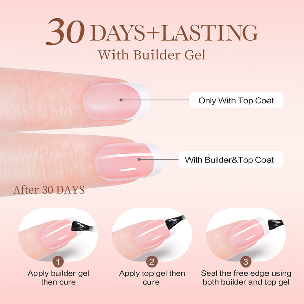 French Tips 300Pcs |15 Sizes |10 Sets Long Square Nail