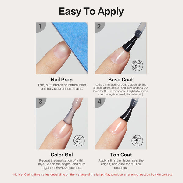 15 ml No Wipe Gel-Überlack und Basislack