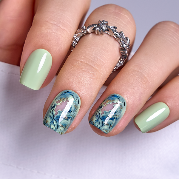 15 Größen - 30 Stück Acryl-Press-On-Nägel W1188