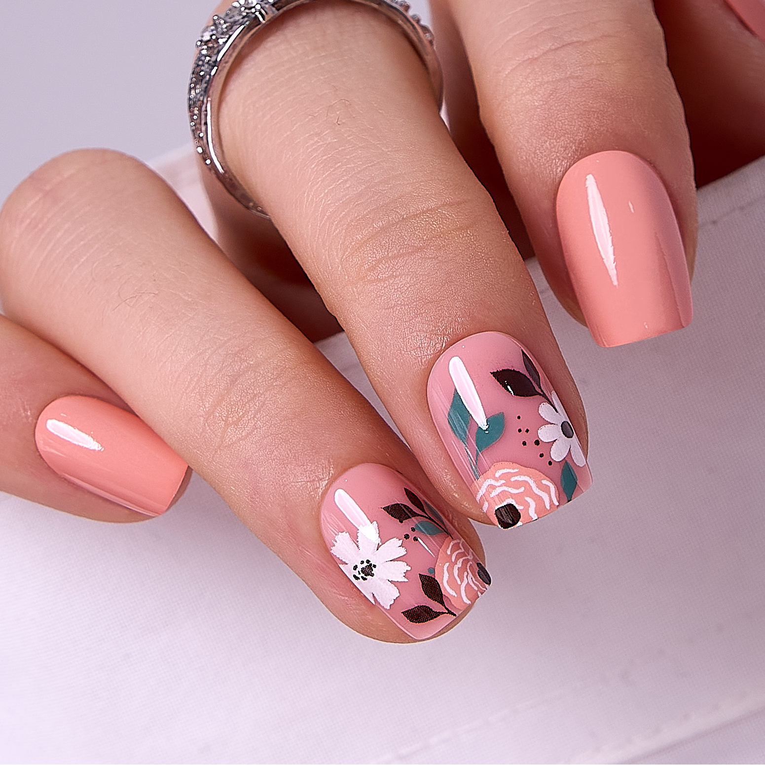 Floral Bloom – S Squoval